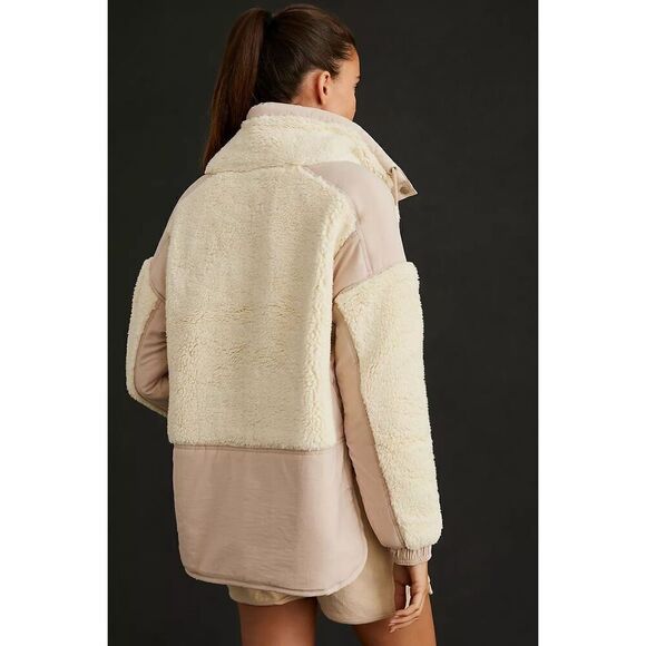 Daily Practice by Anthropologie Long-Sleeve Sherpa Jacket Size S - Picture 5 of 10
